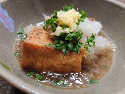 厚揚げと大根おろしポン酢のせ